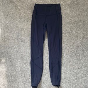 Navy Lululemon workout pants size 8